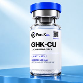 GHK-CU research peptide vial