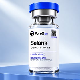 Selank 10mg research peptide vial