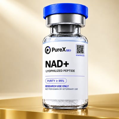 NAD+ 500mg research peptide vial — view 1